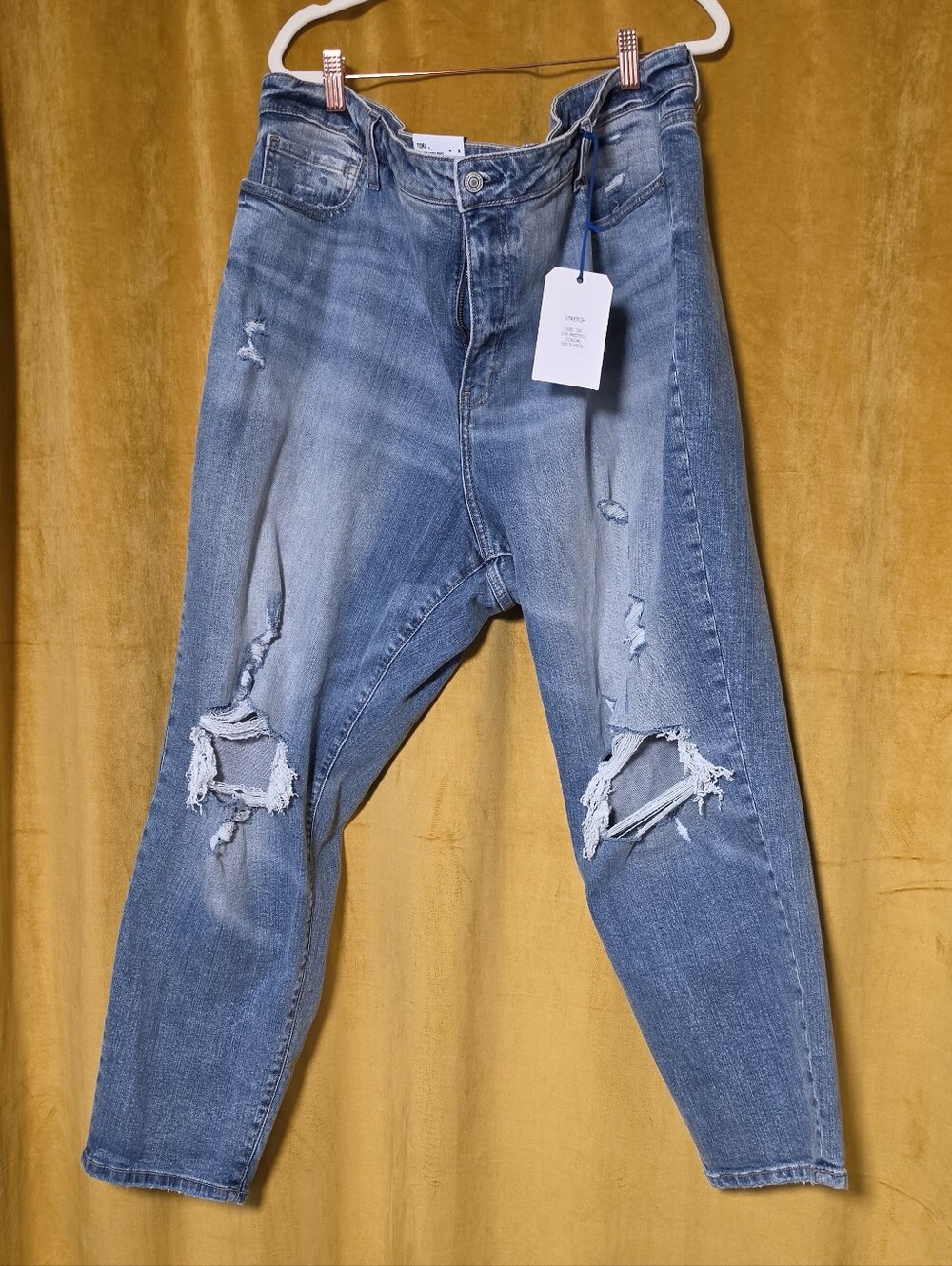 eunina Light Blue Boyfriend Jeans